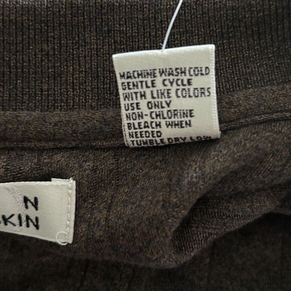 Chere Skin Men’s XXL LS Knit Polo Shirt Brown Collared Casual Pullover Top #B - Picture 5 of 6